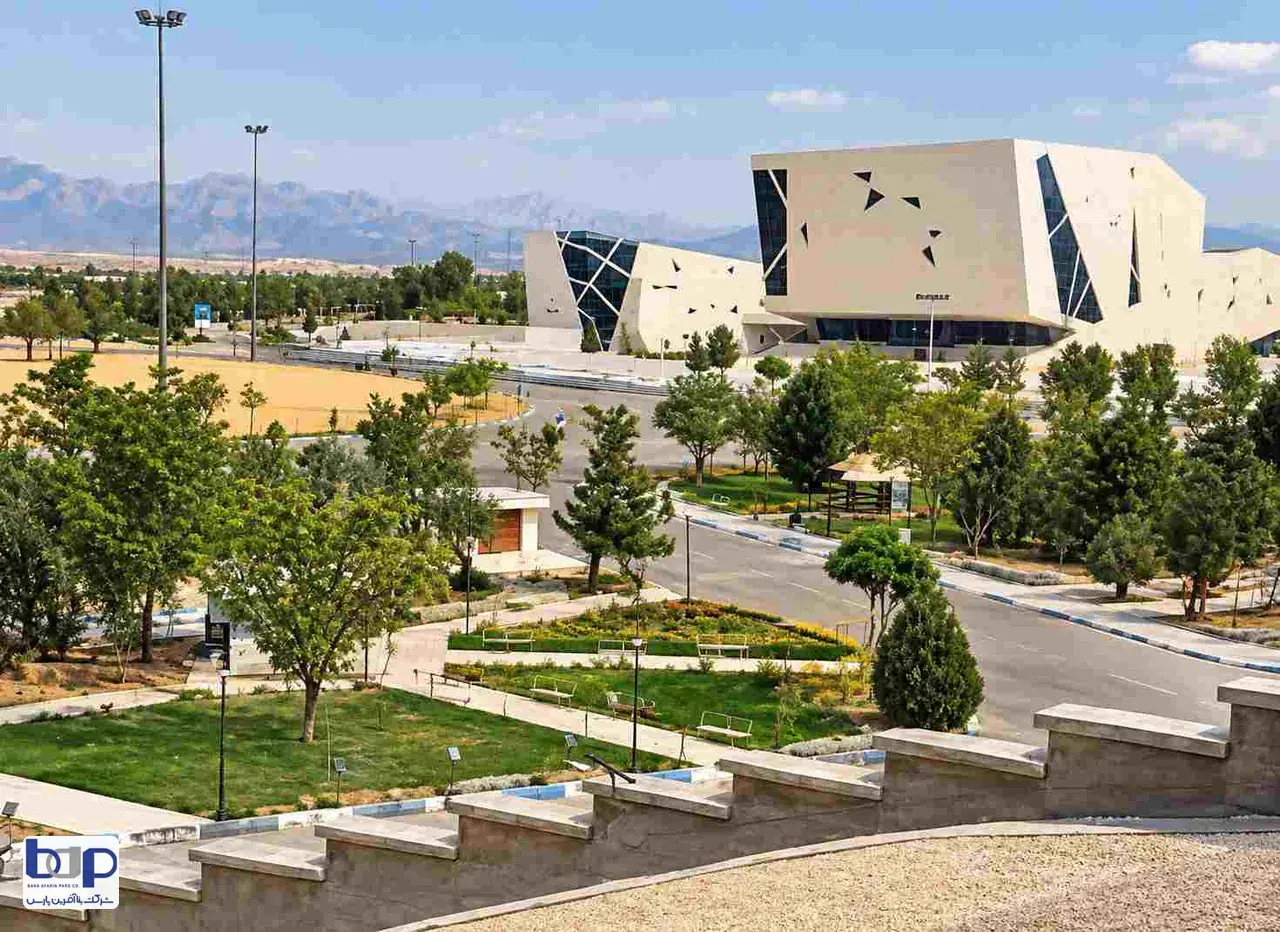 دیوار بتنی پیش ساخته دانشگاه سمنان محوطه و ساختمان دانشگاه
